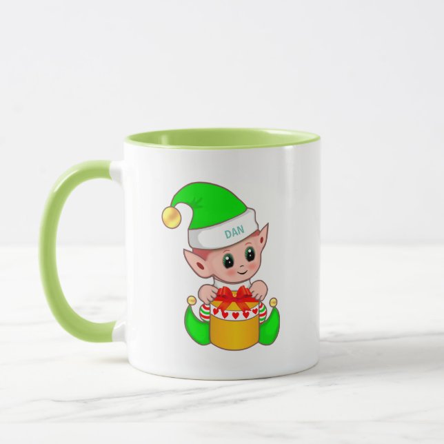 Taza Cute Green Elf (Izquierda)