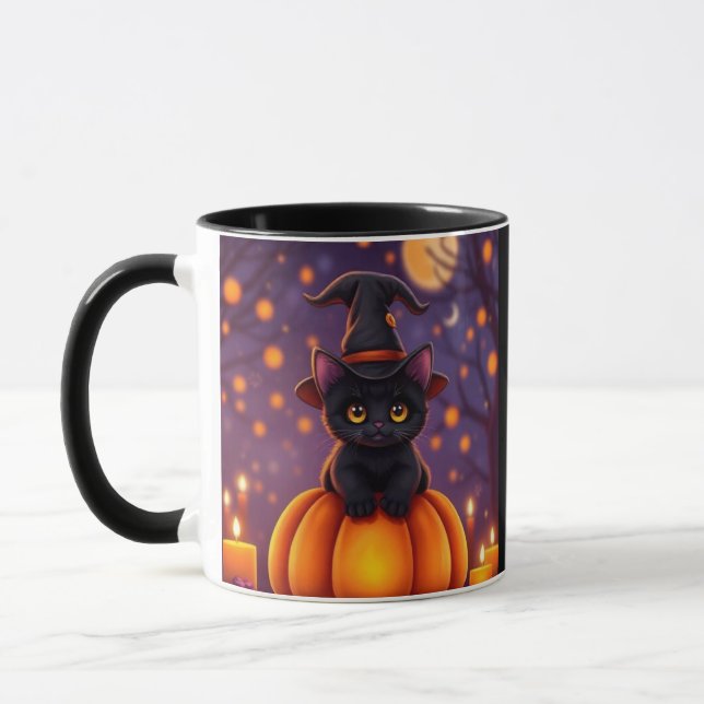 Taza Cute Halloween Cat Mug – Limited Edition 💫 (Izquierda)