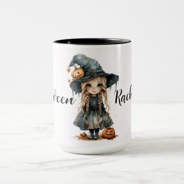 Taza Cute Halloween Witch Child (Centro)