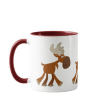 Cute Happy Personalizado Moose