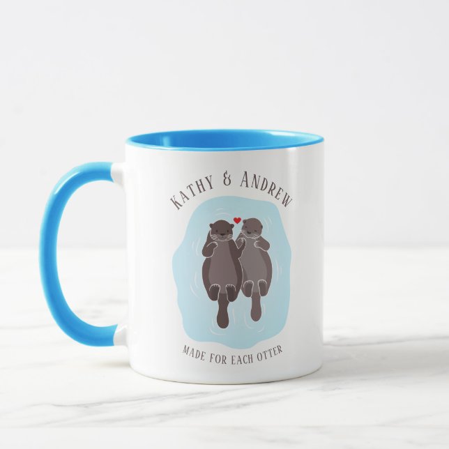 Taza Cute hecho por cada uno de sus dos pares romántico (Izquierda)