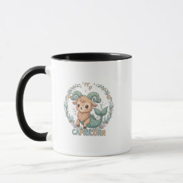 Taza Cute Kawaii Capricorn Zodiac Sign