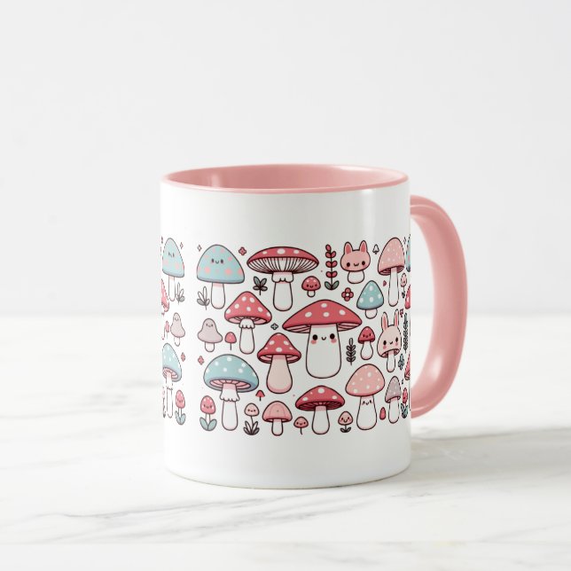 Taza Cute Kawaii Mushroom Mug (Anverso derecho)