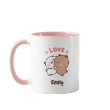 Cute Kawaii Panda | Agregar su nombre personalizad