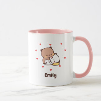 Taza Cute Kawaii Panda | Agregar su nombre personalizad