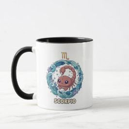 Taza Cute Kawaii Signo Zodiacal Escorpio
