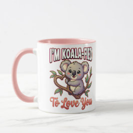 Taza Cute Koala de San Valentín – Estoy Koala-ificado p