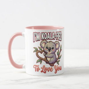 Taza Cute Koala de San Valentín – Estoy Koala-ificado p