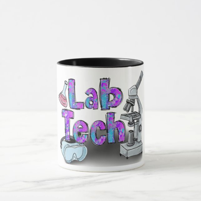 Taza Cute Lab Tech (Centro)