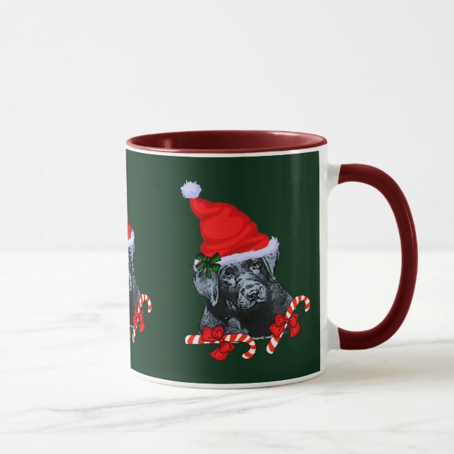 Taza Cute Labrador Recuperador Navidades Regalos (Derecha)