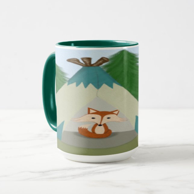 Taza Cute Lone Fox (Anverso izquierdo)