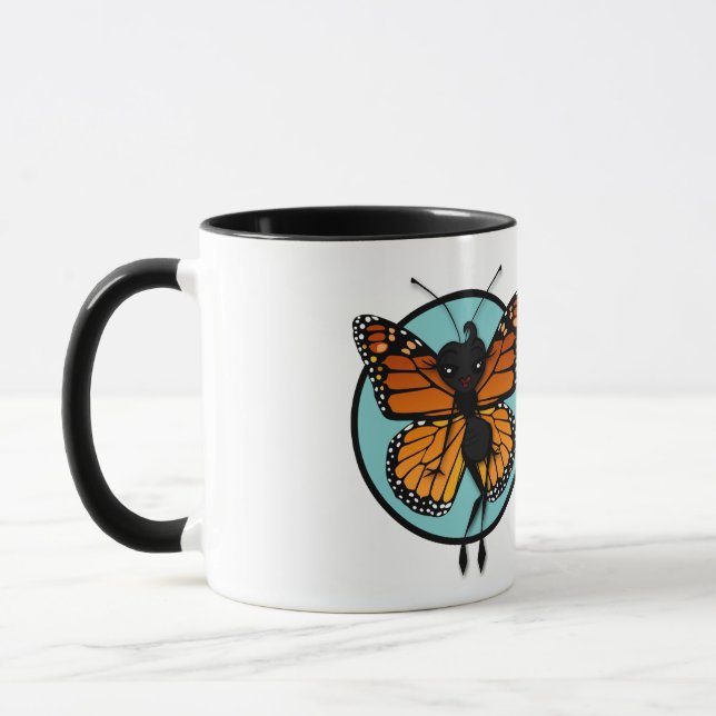 TAZA CUTE MONARCH BUTTERFLY RINGY MUG (Izquierda)