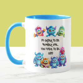 Taza Cute Monsters Colorous Funny Text