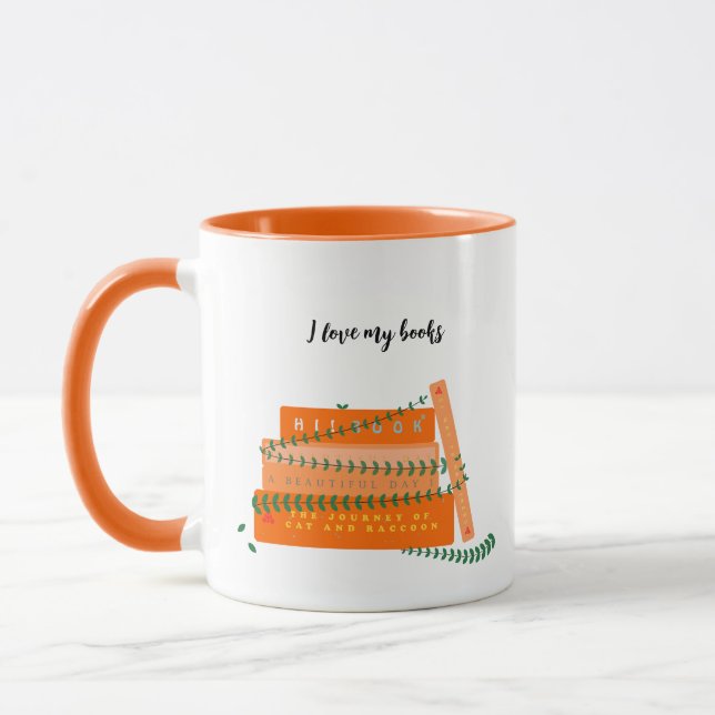 Taza Cute Mug | Amo Mis Libros (Izquierda)