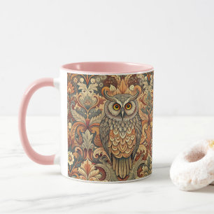 Taza Cute Owl Style William Morris