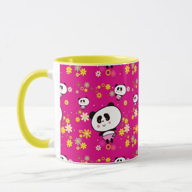 Taza Cute Panda Baby personalizado (Izquierda)