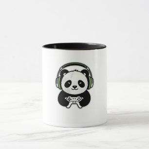 Taza Cute Panda Gamer - Kawaii Gaming Panda con auricul