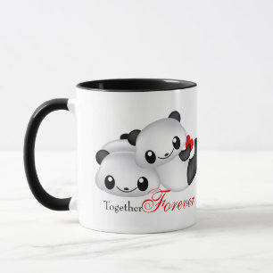 Taza Cute panda pareja