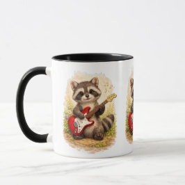 Taza Cute Raccoon Guitar Coffee Mug – Music Lover