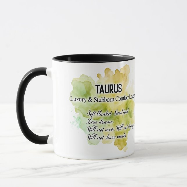 Taza Cute Rasgos de Signo del Zodiaco / Envoltura de Ta (Izquierda)