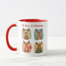 Taza Cute Reno de Navidad – Oh Ciervo