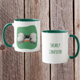 Taza Cute Sheep Pun Design – Shearly Confused