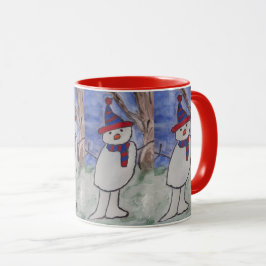 Taza Cute Snowman