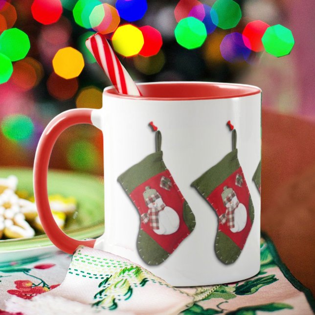 Taza Cute Snowman repartió Navidades de bufanda (Subido por el creador)