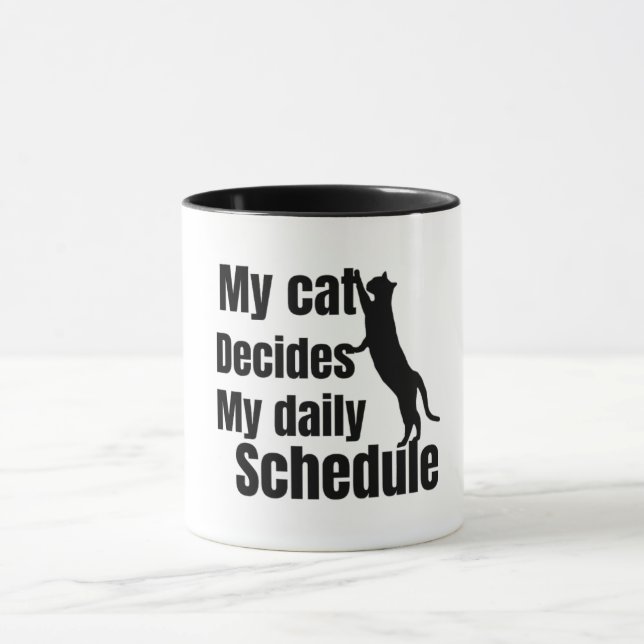 Taza Cute Standing cat design (Centro)