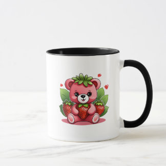 Taza Cute Teddy Strawberry