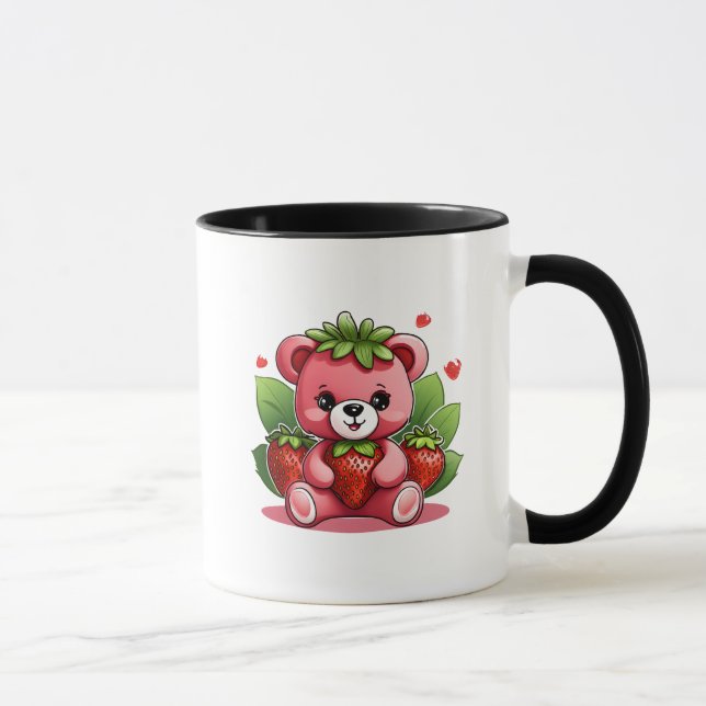 Taza Cute Teddy Strawberry (Derecha)
