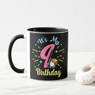 Taza Cute Toucan Novena Cumpleaños Chica de Nacimiento