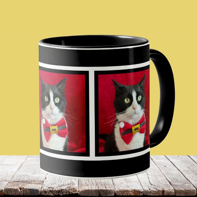Taza Cute Tuxedo Cat Christmas Mug (Subido por el creador)