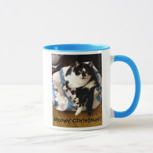 Taza Cute Tuxedo Cat Navidad Mugs Presentes