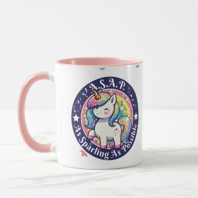 Taza Cute Unicorn A.S.A.P. – As Sparkling As Possible (Izquierda)