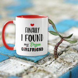Taza Cute Vegan Girlfriend Valentine