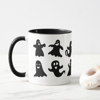 Taza Cute & Whimsical Friendly Ghost Spirits Halloween