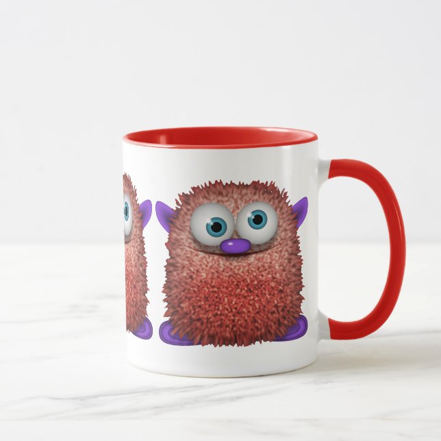 Taza Cute y difuso caricatura de arte para todos (Derecha)