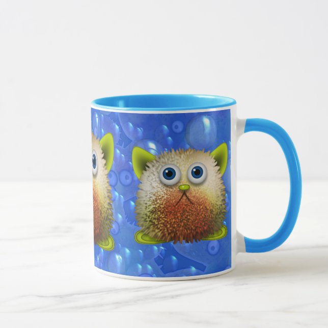Taza Cute y difuso caricatura de arte para todos (Derecha)