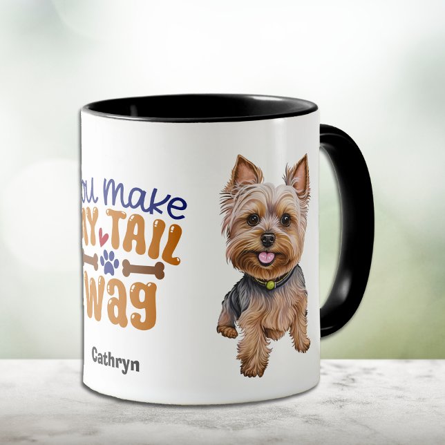Taza Cute Yorkshire Terrier Me Haces La Mordaza (Subido por el creador)