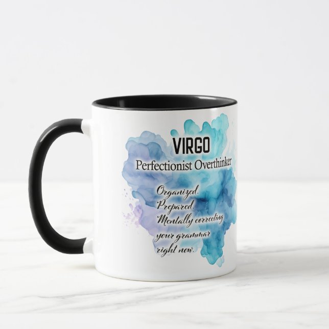Taza Cute Zodiac Sign Traits/ Virgo Wrap  (Izquierda)