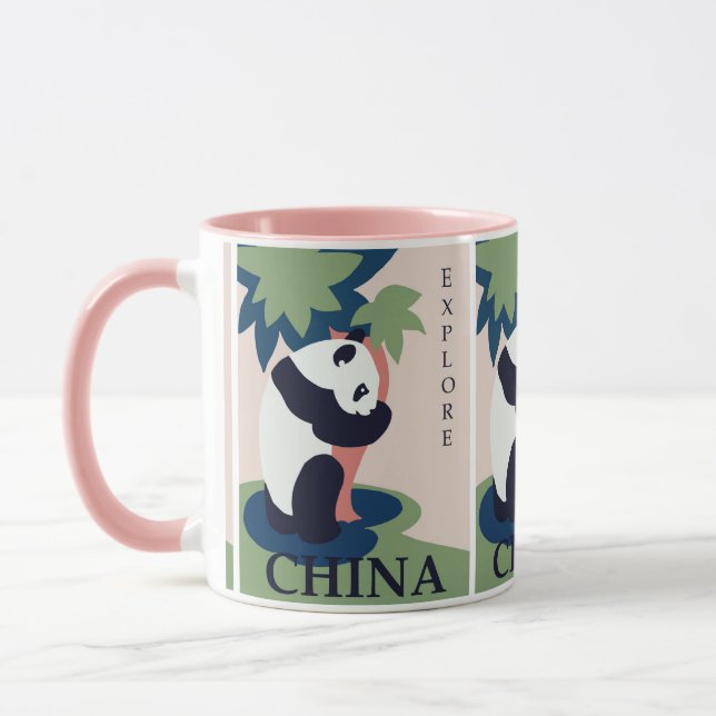 Taza Cuto gigante Panda Bear China Viaje (Izquierda)