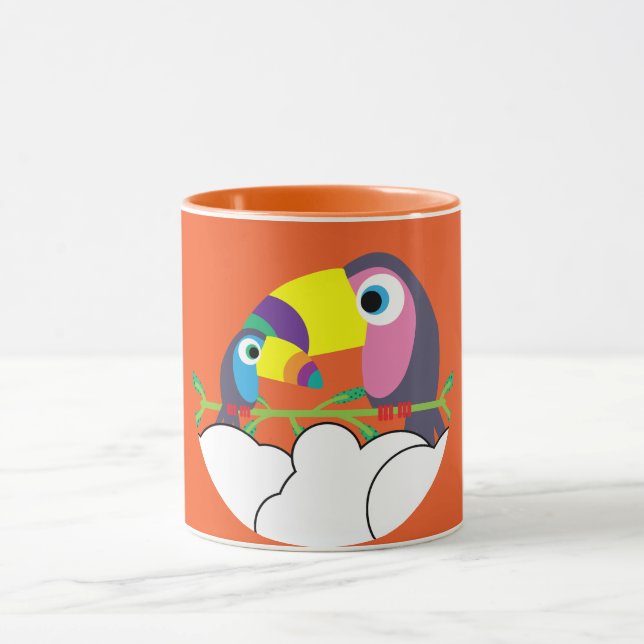 Taza Cuto Toucan | Amar a los turistas | Aves divertida (Centro)