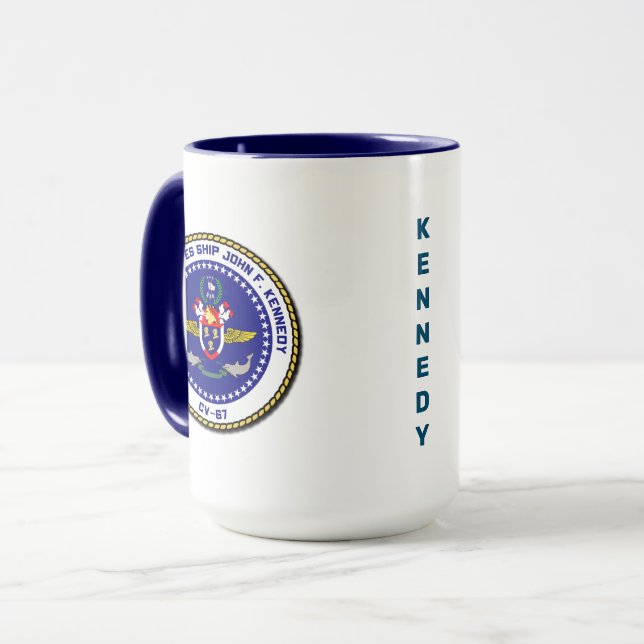 TAZA CV-67 USS JOHN F. KENNEDY (Anverso izquierdo)