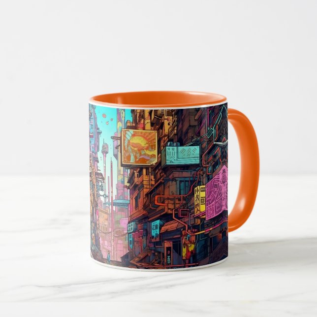 Taza Cyber City Alley (Anverso derecho)