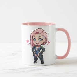 Taza Cyberpunk Chibi Girl