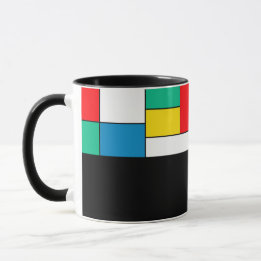 Taza D03 - Tasse mit rechteckigen Farbfeldern