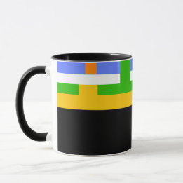 Taza D04 - Tasse mit horizontalen Farbstreifen