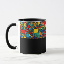 Taza D05 - Tasse mit buntem Mosaik