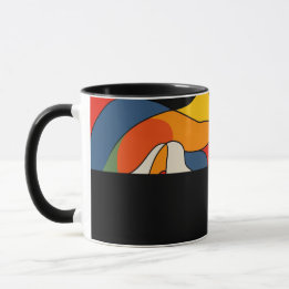 Taza D06 - Tasse mit organischen bunten Formen